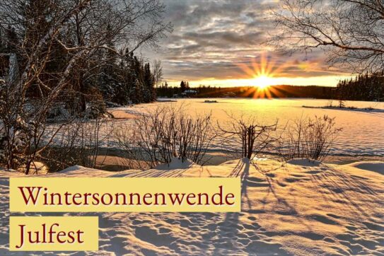 Winterlandschaft zur Wintersonnenwende